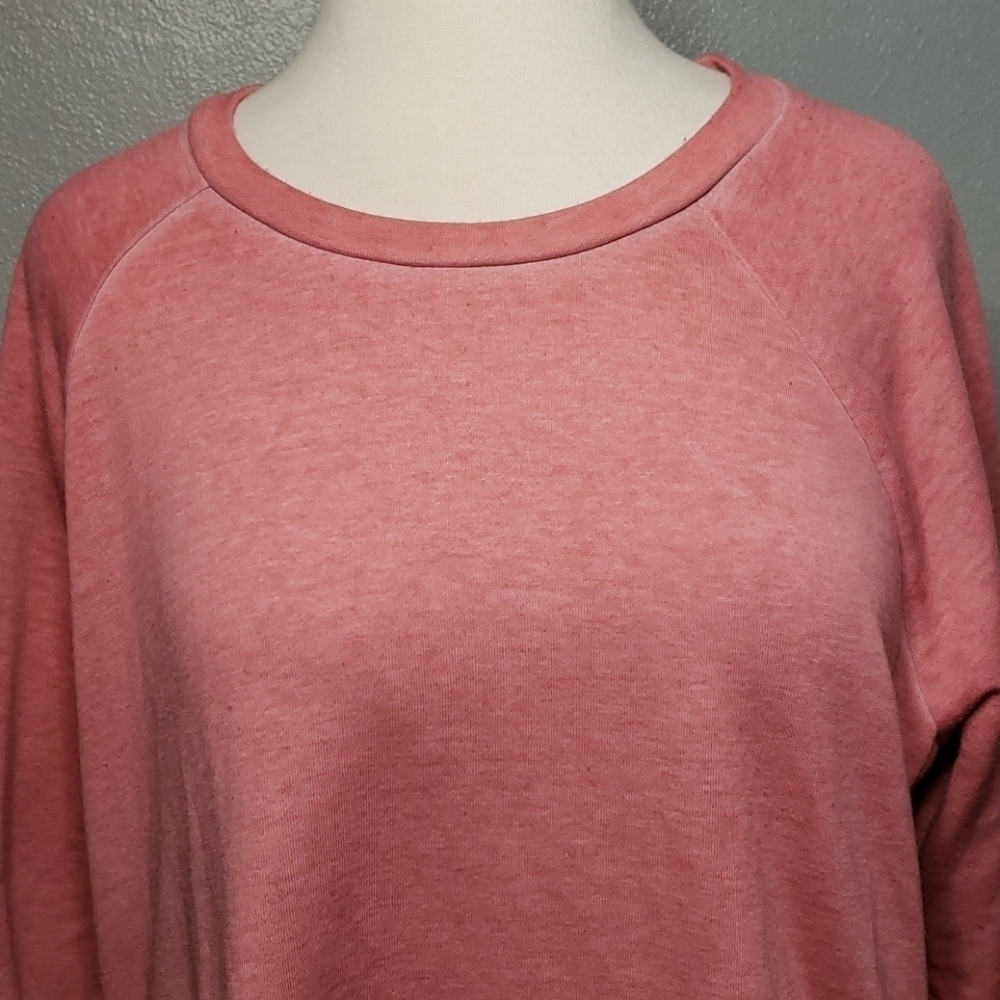 ana Sweatshirt Large Raspberry Pink Side Laces - Picture 2 of 7